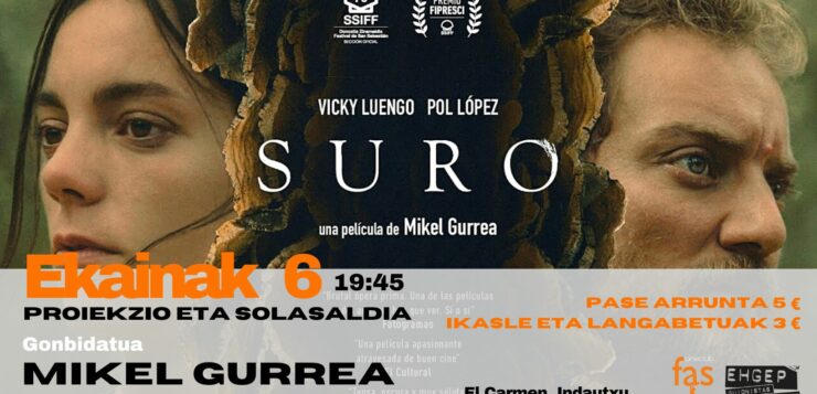 Ekainak 6an «SURO» 19:45etan Bilboko FAS Zineklubean / 6 de junio «SURO» a las 19:45 en el Cineclub FAS de Bilbao